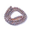 Electroplate Natural Sunstone Beads Strands G-F627-03-B02-2