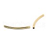 Brass Smooth Curved Tube Beads X-KK-O031-C-08-2