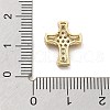 Brass Micro Pave Clear Cubic Zirconia Pendants KK-L228-37G-02-3