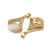Brass Resin Pendants KK-V009-06G-3