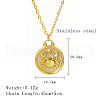 Stainless Steel Enamel Constellation Pendant Necklaces DJ0261-7-1