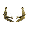 Tibetan Style Alloy Swallow Pendants TIBEP-Q041-063AB-NR-1