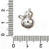 Brass Micro Pave Cubic Zirconia Shell Pendants KK-D356-17P-3