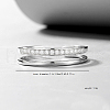 S925 Sterling Silver Double Layer Rings CM3157-5