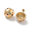 Ion Plating(IP) 304 Stainless Steel Stud Earrings EJEW-K281-15G-1
