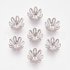 Multi-Petal 304 Stainless Steel Flower Bead Caps STAS-L205-11P-1