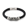 Braided Microfiber Leather Cord Bracelets BJEW-D304-10AS-2