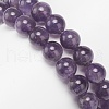 2Pcs 2 Style Natural Amethyst & Rose Quartz Beaded Stretch Bracelets Set BJEW-JB09020-6