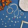 300Pcs 4 Style ABS Plastic Imitation Pearl Beads KY-SZ0001-40-4