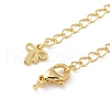 Brass Lobster Clasps & Ends with Chain KK-R120-05G-2
