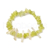 Natural Jade Chips Beaded Stretch Bracelets BJEW-TA00494-02-1