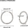 Unicraftale 304 Stainless Steel Hoop Earrings EJEW-UN0001-06-3