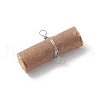 Wooden Sticks Connector Charms PALLOY-JF03394-01-4