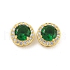 Brass Pave Cubic Zirconia Multi-Strand Links KK-B096-19G-01-1