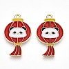 Alloy Enamel Pendants ENAM-T022-03B-1