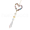 Alloy Rhinestone Hanging Ornaments HJEW-E012-02G-01-2