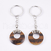 Natural Tiger Eye Keychain KEYC-P041-D21-2