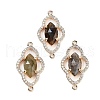 Natural Labradorite Faceted Connector Charms G-B081-01G-02-1