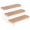 3-Tier Transparent Acrylic  Minifigures Display Risers DIY-WH0410-33A-1