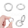 Unicraftale 201 Stainless Steel Spring Gate Rings STAS-UN0010-85P-1