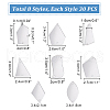   Triangle/Polygon/Rectangle/Horse Eye/Rhombus Acrylic Connector Charms MACR-PH0001-85B-2