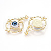 Brass Resin Pendants KK-T070-101-2