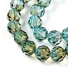 Baking Paint Transparent Glass Beads Strands X1-DGLA-A035-T8mm-A08-4