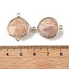 Brass Connector Charms G-H323-01G-09-3