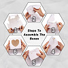 Square Paper Biscuit Boxes with Lace Edged Square Clear Window CON-TAC0001-12A-01-12