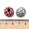 Printed Schima Wood Beads WOOD-L022-04B-01-3