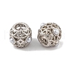 Rack Plating Alloy European Beads FIND-C055-06P-2