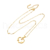 201 Stainless Steel Pendant Necklace for Women NJEW-F335-02G-05-2