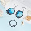 Olycraft 28Pcs 7 Style Ocean Series Zinc Alloy Pendants FIND-OC0001-42-6