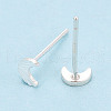 925 Sterling Silver Stud Earrings STER-N017-12C-S-3