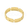 304 Stainless Steel Chain Shape Finger Ring for Women Men RJEW-C084-01B-G-2