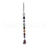 7 Chakra Nuggets Natural Gemstone Pocket Pendant Decorations HJEW-JM01049-01-2
