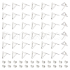 Unicraftale 201 Stainless Steel Stud Earring Findings with Hole EJEW-UN0002-34A-1