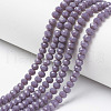 Opaque Solid Color Glass Beads Strands EGLA-A034-P3mm-D11-1