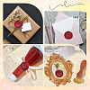 CRASPIRE 4Pcs 4 Styles Animal Theme Golden Tone Brass Wax Seal Stamp Head AJEW-CP0007-49A-07-5
