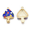 Autumn Theme Rack Plating Alloy Enamel Pendants ENAM-N055-056D-3