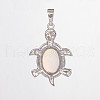 Natural Tortoise Gemstone Pendants G-D648-07-RS-3