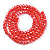 Electroplate Glass Beads Strands EGLA-A034-P6mm-A10-3