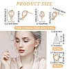 CREATCABIN 12Pcs 2 Style Brass Stud Earring Findings KK-CN0001-92-2