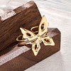 304 Stainless Steel Cuff Rings for Women RJEW-F175-01G-03-4