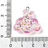 Transparent Resin Pendants RESI-H036-01D-3