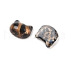 Transparent Leopard Print Resin Cabochons CRES-Z014-01-2