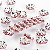 Brass Grade A Rhinestone Spacer Beads RSB030NF-07-1