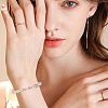 SUPERFINDINGS 12Pcs 2 Colors Brass Micro Pave Clear Cubic Zirconia Fold Over Clasps KK-FH0007-73-6