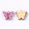 Alloy Acrylic Pendants ENAM-R136-01E-1