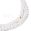 Faceted Glass Bead Stretch Bracelets BJEW-JB05488-02-3
